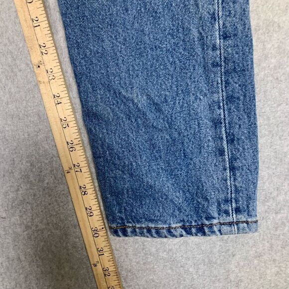 Levis Mens Size 30x30 Distressed Denim Jeans Blue Zip Fly Pockets Destroyed - Picture 3 of 7